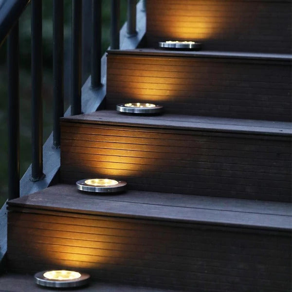 12 Pack Outdoor Solar Lights - Solar Landscape Lighting