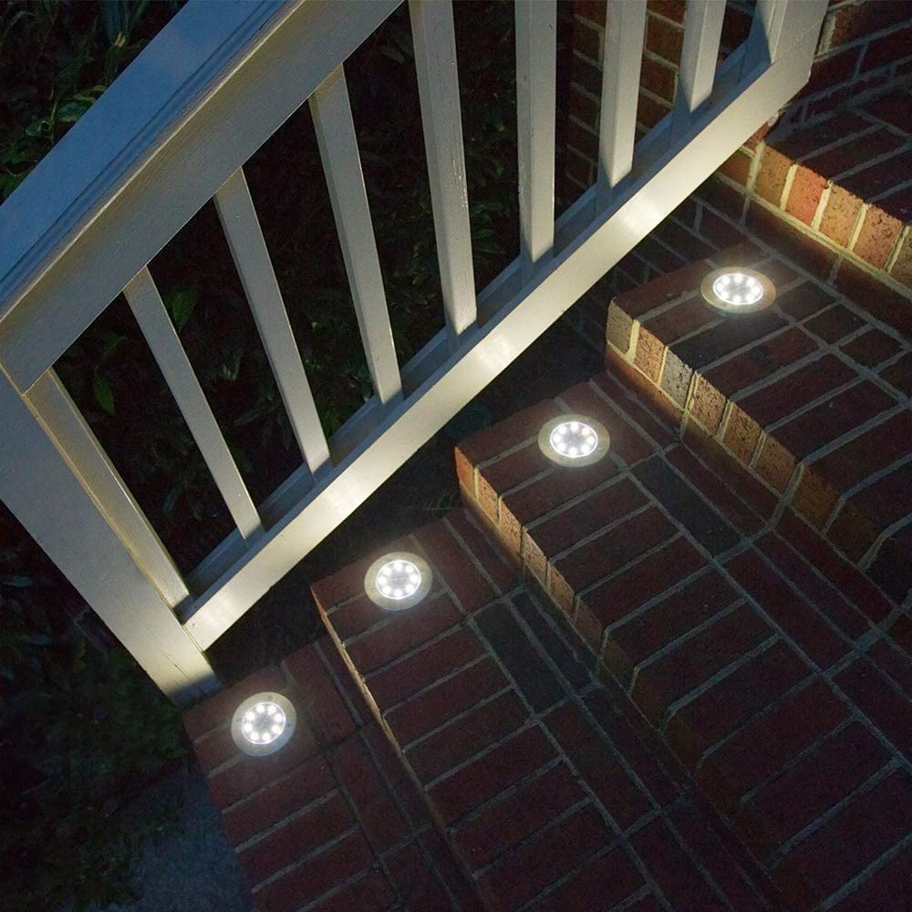 12 Pack Outdoor Solar Lights - Solar Landscape Lighting