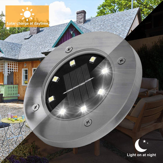 12 Pack Outdoor Solar Lights - Solar Landscape Lighting