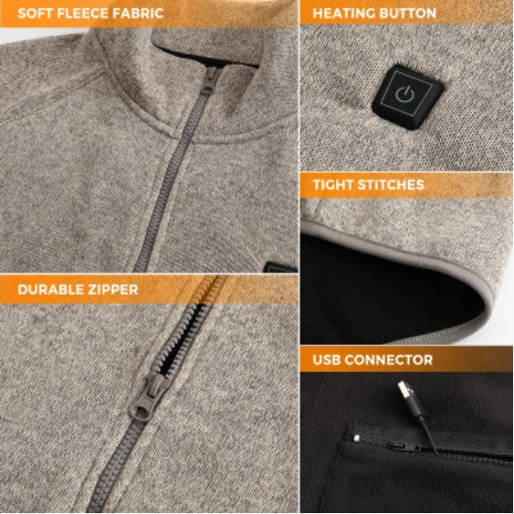 Heated Fleece Jacket for Men