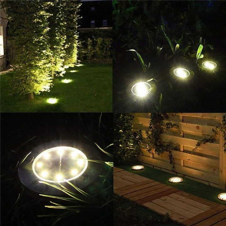 12 Pack Outdoor Solar Lights - Solar Landscape Lighting