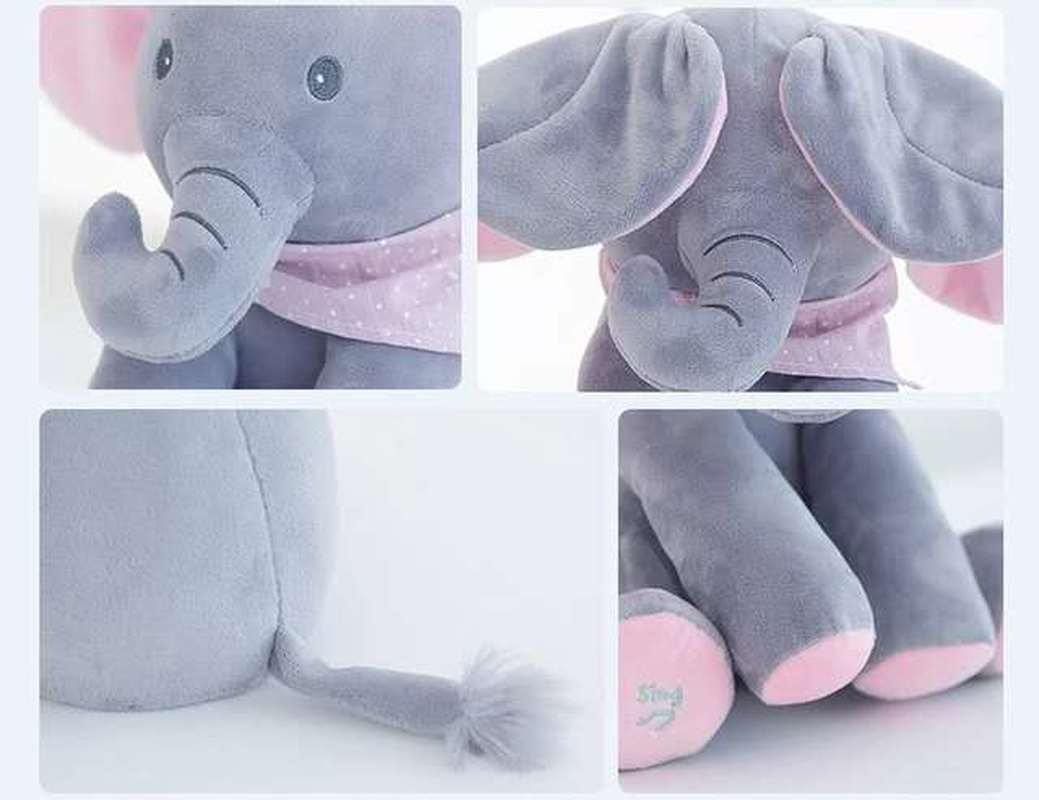 Baby Peek A Boo Animated Singing Elephant