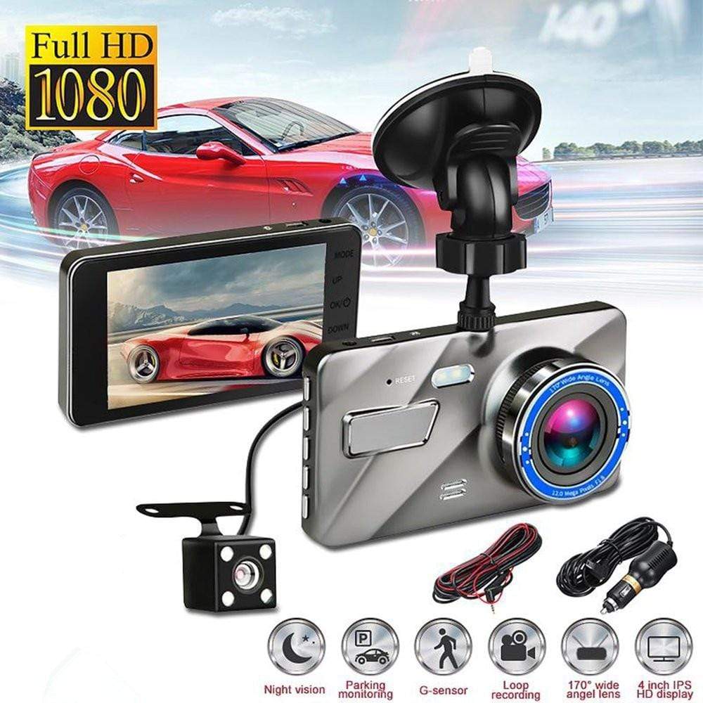 Front And Rear Dash Cam Surveillance (1080P HD)